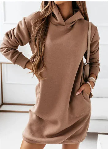 Robe Tessia Chaude Avec Capuche et Poches