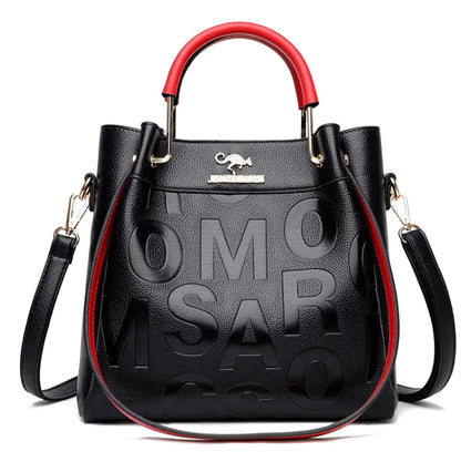 Elegant Embossed Leather Handbag