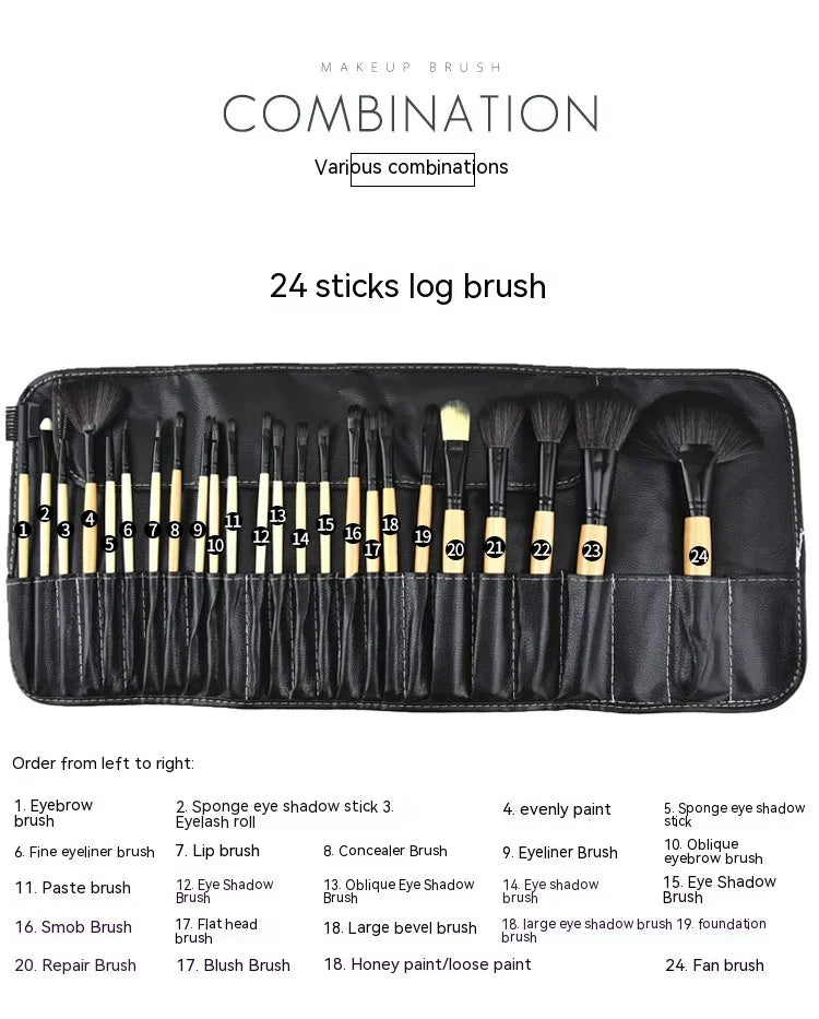 24 Pcs Professional Makeup Brush Set