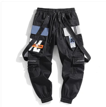 Casual Trousers Overalls For Male Youth Hong Kong Style Multi-pocket Trousers